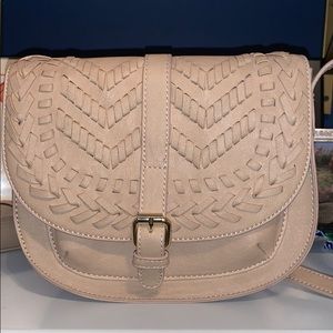 Tan leather purse